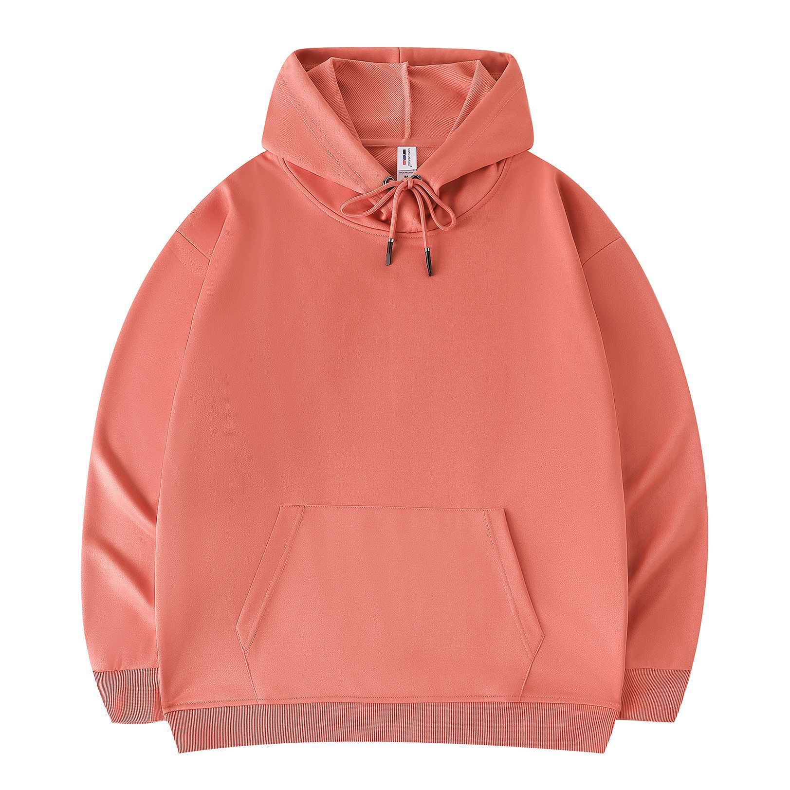 280g Terry Hooded Pullover Sweatshirt Loose Drop Shoulder Pullover Promotional Shirt One Piece Custom LOGO Pattern