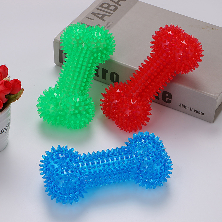 Bite Resistant TPR Rubber Material Pet Toys Chew Molar Teeth Cleaning Squeaky Ball Dog Toys