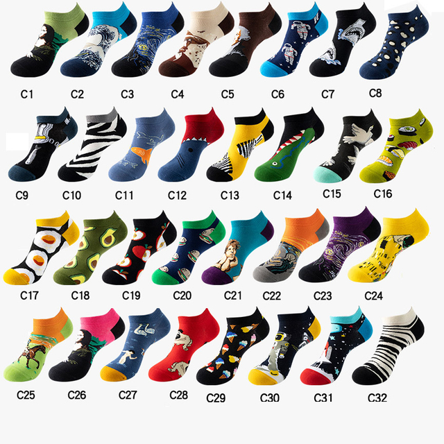 High Quality Woman Fruit Ankle Socks Wholesale Breathable Women's Summer Ankle Socks Colorful Low Cut Cotton Funny Socks