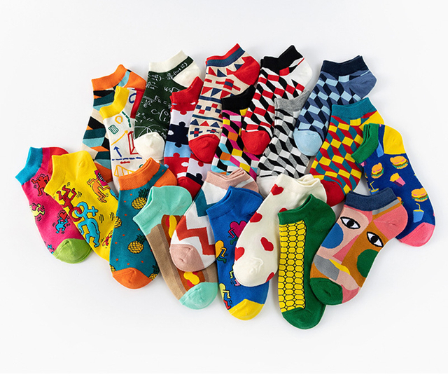 Custom Pattern Set Gift Box Socks Package Novelty Wholesale Socks Cute Short Ankle Socks