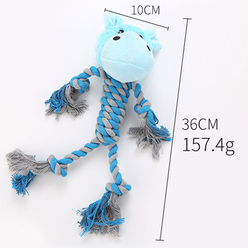 New Dog Product Animal Stuffed Cotton Rope Dog Chew Plush Toy With Long Legs