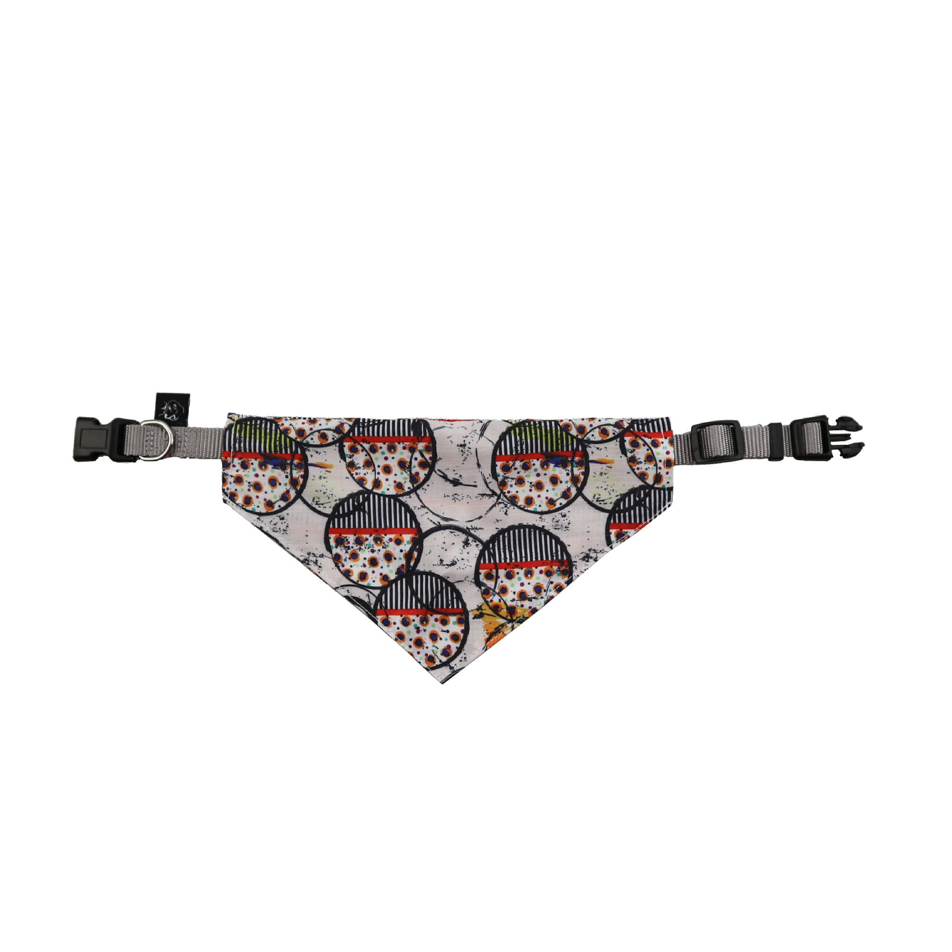 Wholesale Polyester Pet Scarf and Bandana with Collar Winter Summer Animal Print Pet Clothes Accessories for Cats Hallowee