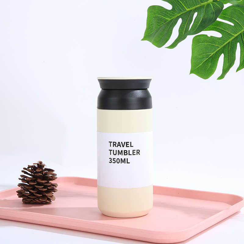 Creative Thermos Cup 304 Stainless Steel Office Cup Student Mug Modern Minimalist Portable Travel Tumbler