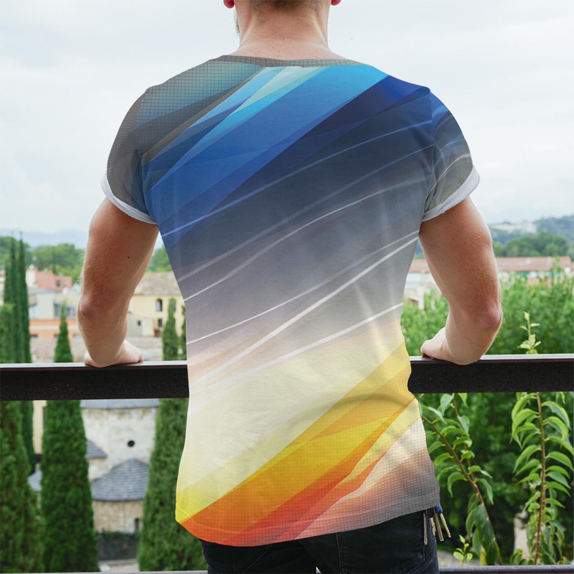 3D printing plus size mens all over campaign sublimation printed tee shirt for election activity top tee