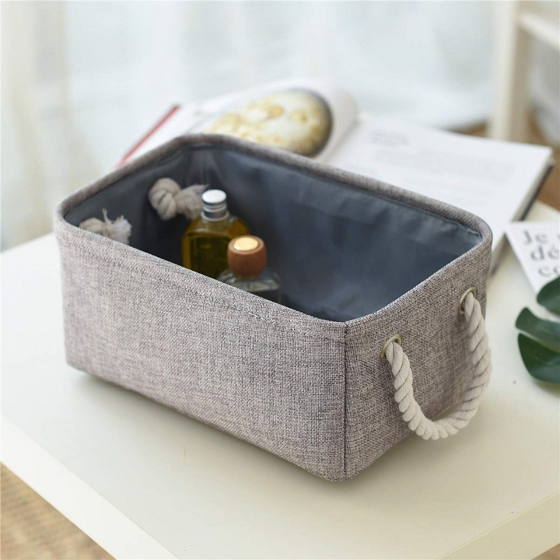 Hot-Sale Modern Design Foldable Linen Storage Basket Square Shape Clothing Organizer