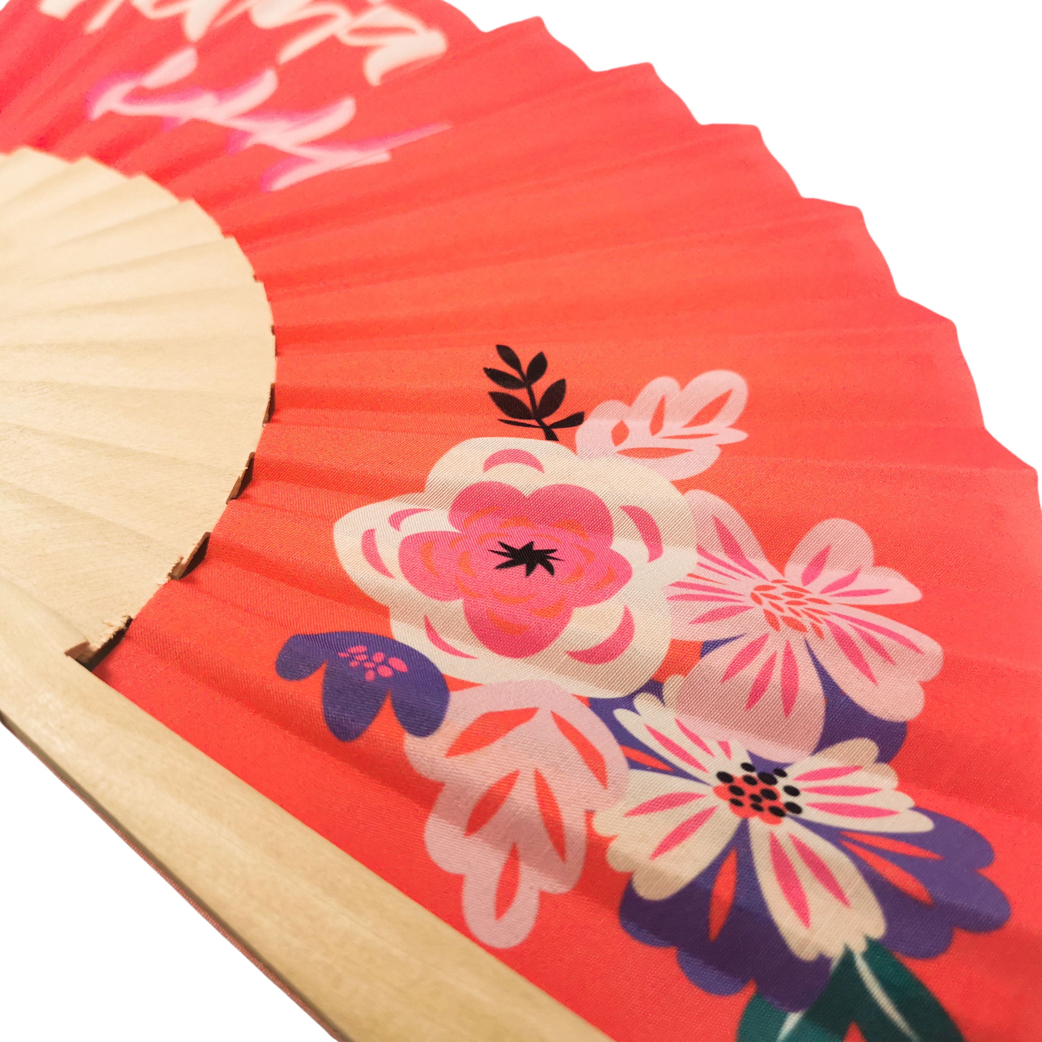 Chinese Style Promotional Merchandising Custom Print Decoration Wooden Hand Fans
