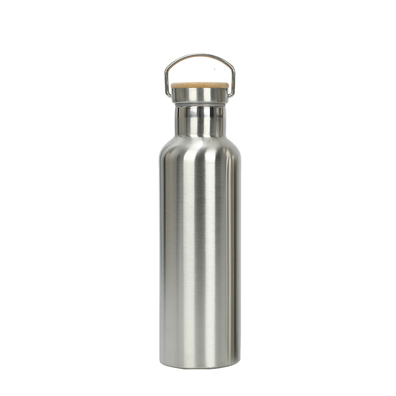 Large Capacity Handle Outdoor Gym logo Promotional Gifts Stainless Steel Small Mouth Water Bottle