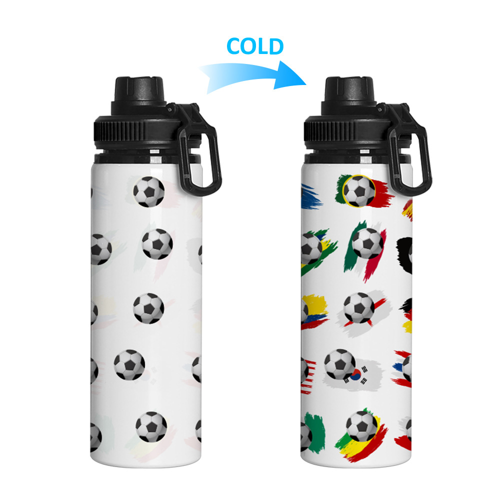 Cold Discoloration Outdoor Sports logo Promotional Aluminum Water Bottle