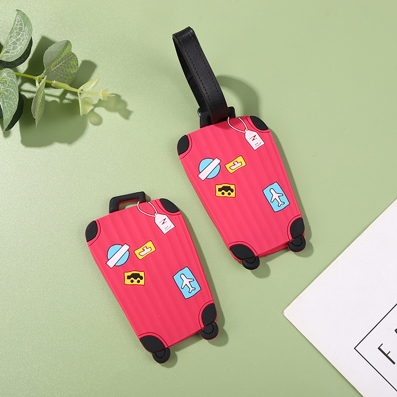 Novelty Personalized Design Decor PVC Custom LOGO Promotional Passport Luggage Tag Travel Label