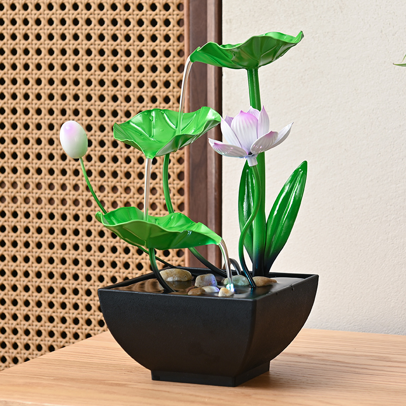 Mini Indoor Decoration Natural Rocks Tabletop Water Fountain for Office Home&bedroom