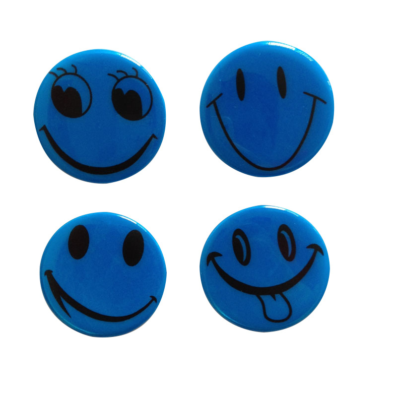  Wholesale Promotional Custom Logo Blank Smile Face Metal Pin Back Tin Button Badge Safe Pin