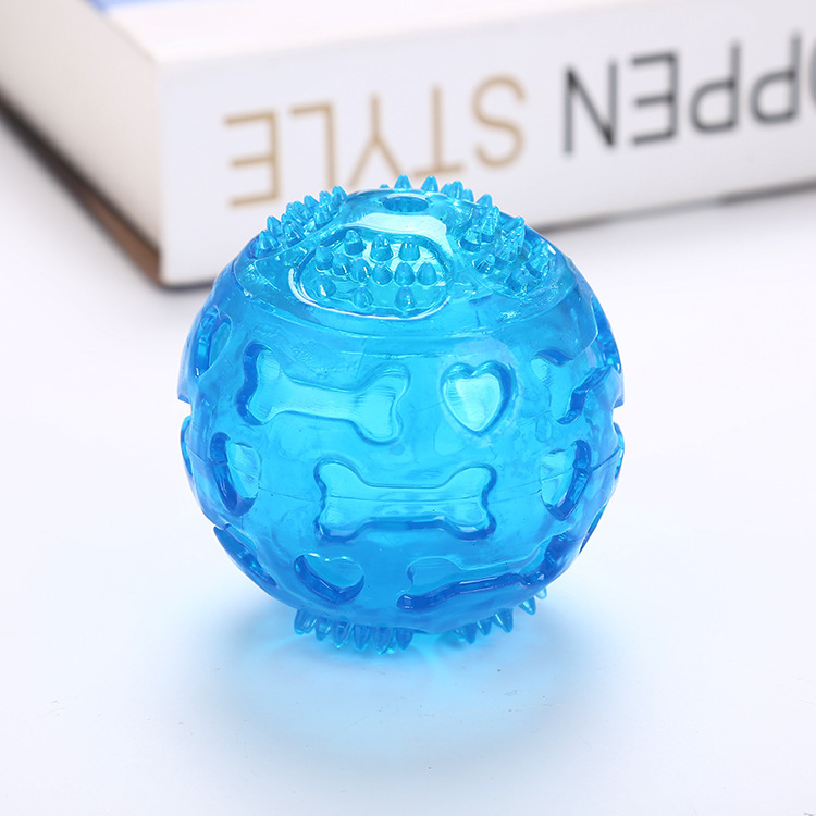 Squeaky Balls TPR Toys for Dogs Bright Colors Bite Resistant Teething Dog Ball Chew Toys Pet Supplies