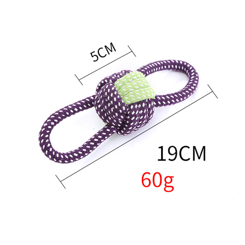 Pet Supplies Dog Cotton Rope Toys Molar Teeth Cleaning Dog Bite Rope