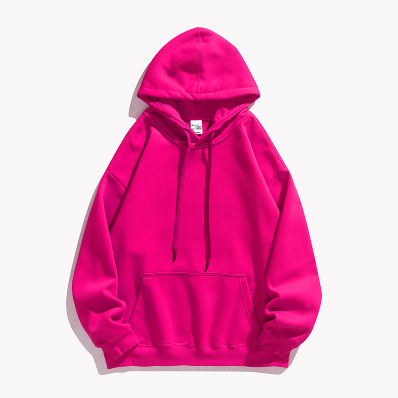 Fashion Trendy Promotional 320g Large-size CVC Drop Shoulder Style Printable logo Hoodie