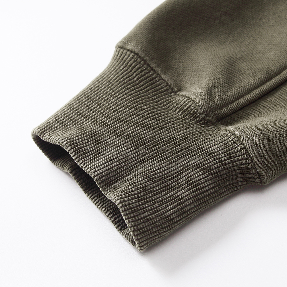 500g Washed Cotton Vintage Side-pocket Drop Shoulder Wax-dyed Oversized Hoodie