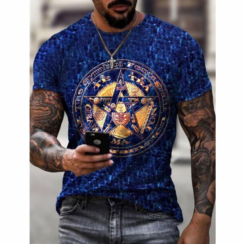 Wholesale Retro Casual Engine Oil Print T Shirt Print on Demand Red Crewneck T Shirt for Men Custom Short Sleeve Men T Shirt