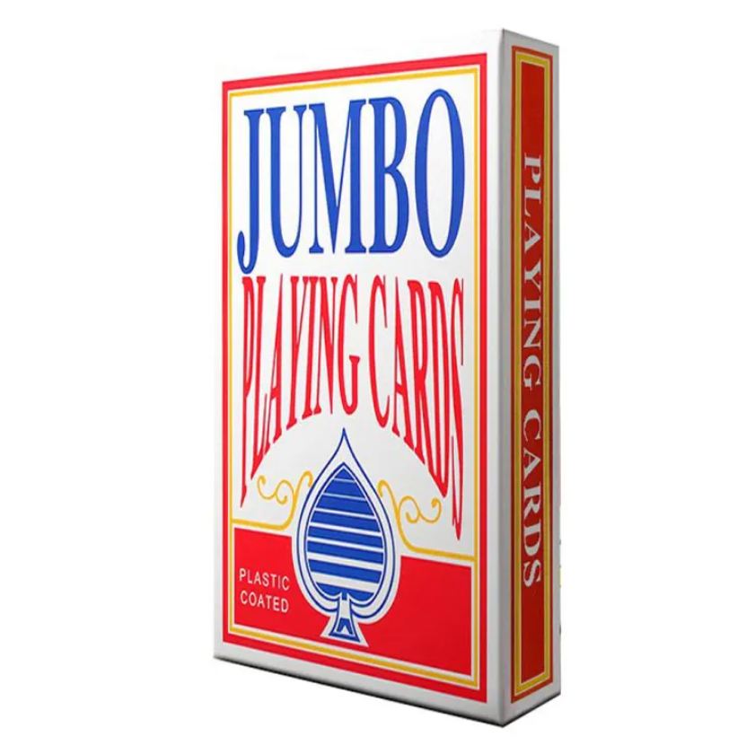 Jumbo funny party supplies custom PVC playing cards