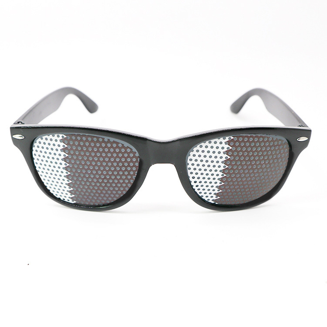 Party glasses colorful custom flag fans promotional cheap