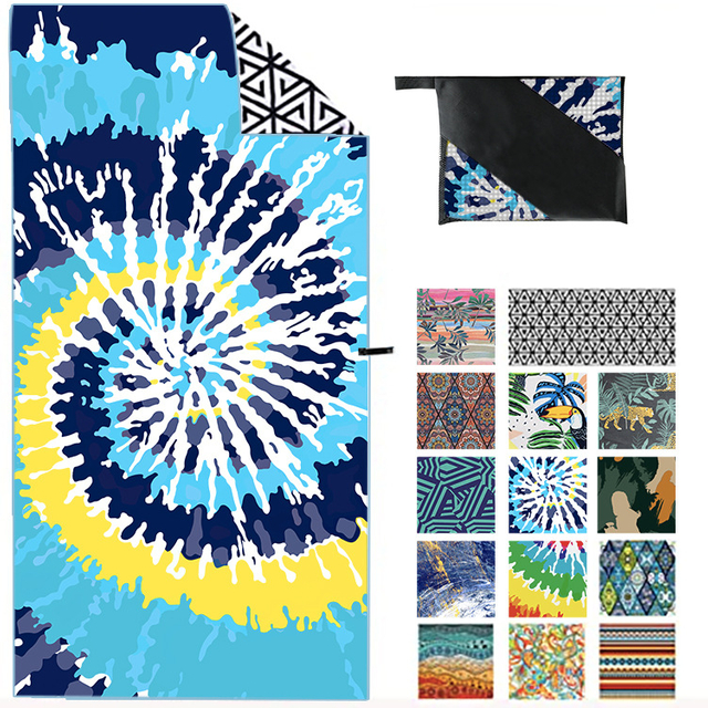 Beach towels with logo custom print