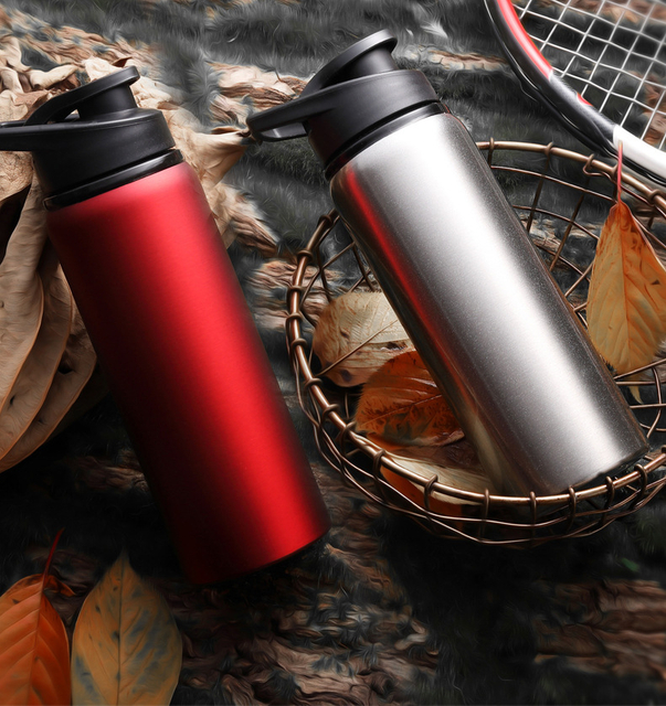 Promotional Sports Custom Gym Camp Stainless Steel Cycling Water Bottle with Straw