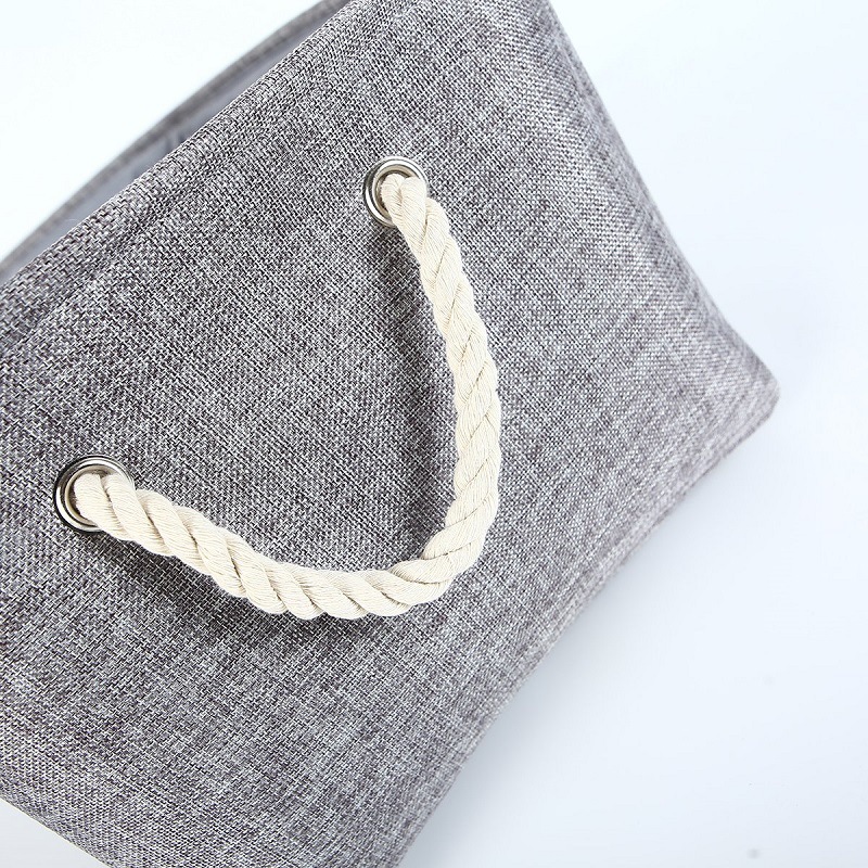 Hot-Sale Modern Design Foldable Linen Storage Basket Square Shape Clothing Organizer