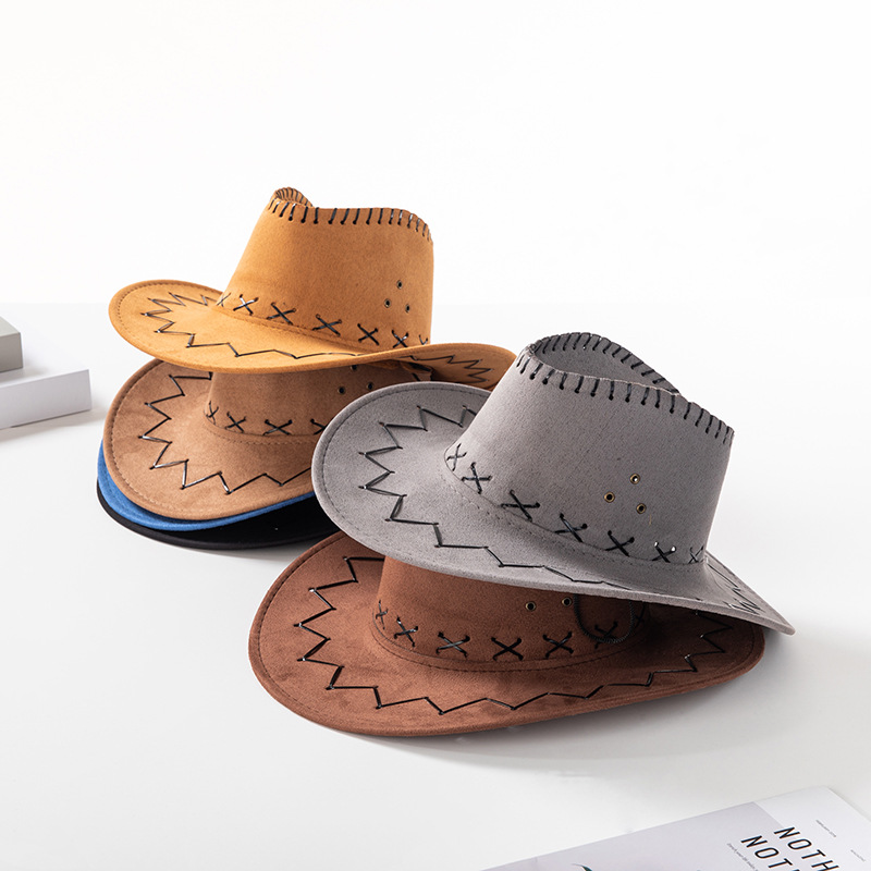Fashion Western Cowboy Retro Promotional Custom Suede Hat