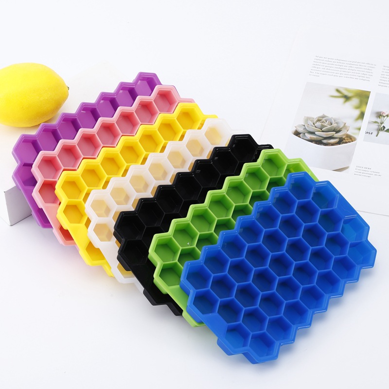 Whiskey Household Honeycomb Shape Promotional Custom Soft 36 Grid Edible Silicone Ice Mold