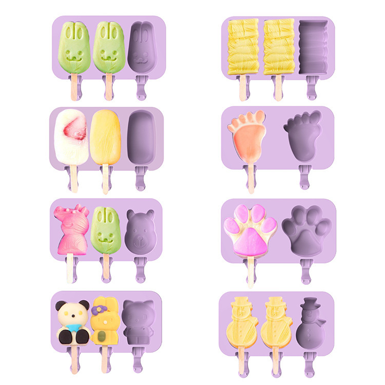 Cute Household Colorful Promotional Custom Ice Cream Mold for Baby