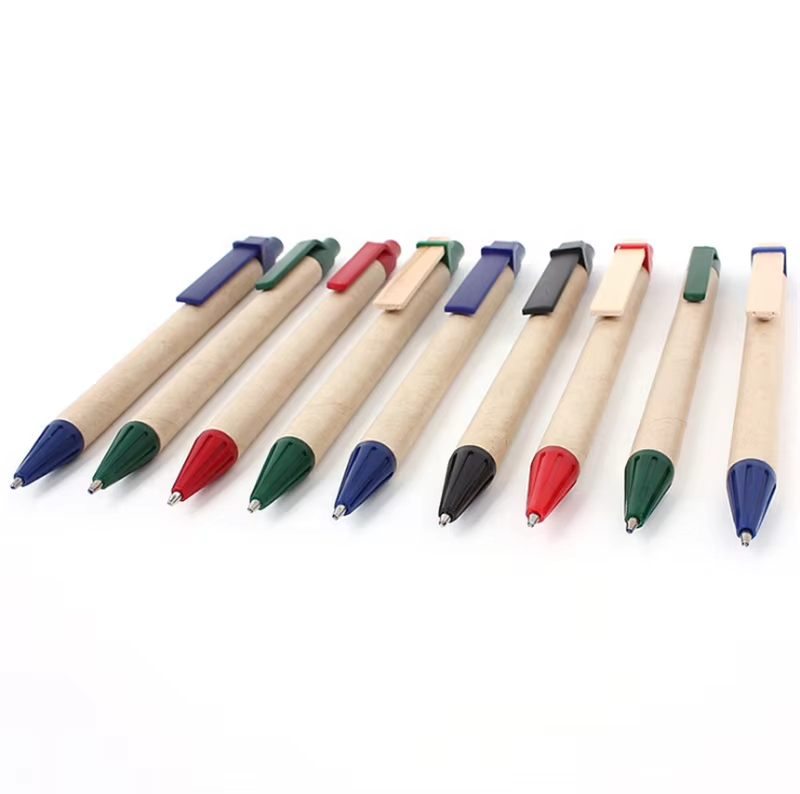 Eco Friendly Custom Logo Promotion Kraft Paper Ball-point Pen