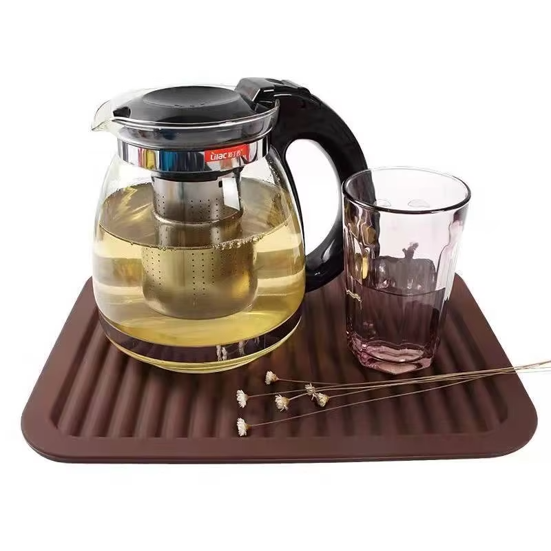 Kitchen Tableware Silicone Flower Promotional Tableware Anti-scald coaster for Tea