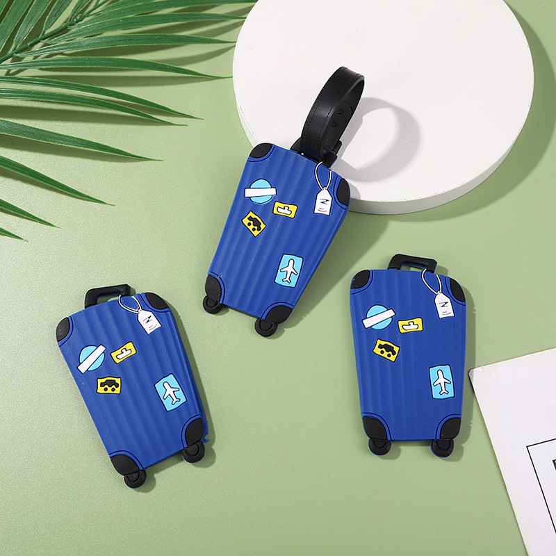 Novelty Personalized Design Decor PVC Custom LOGO Promotional Passport Luggage Tag Travel Label