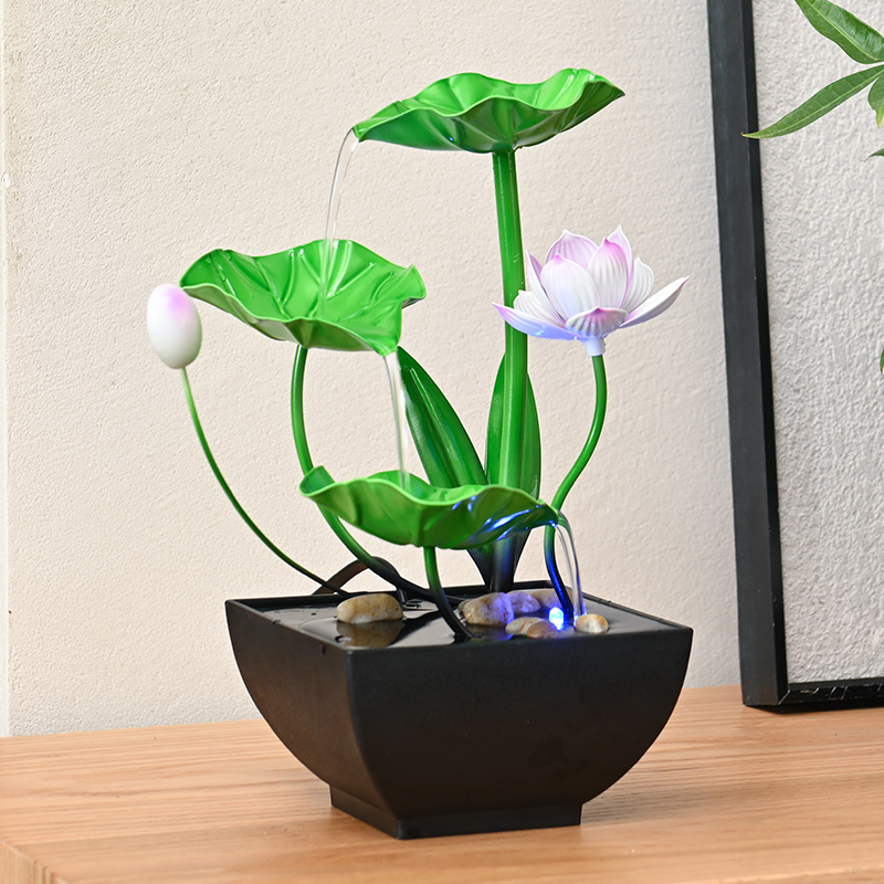 Mini Indoor Decoration Natural Rocks Tabletop Water Fountain for Office Home&bedroom