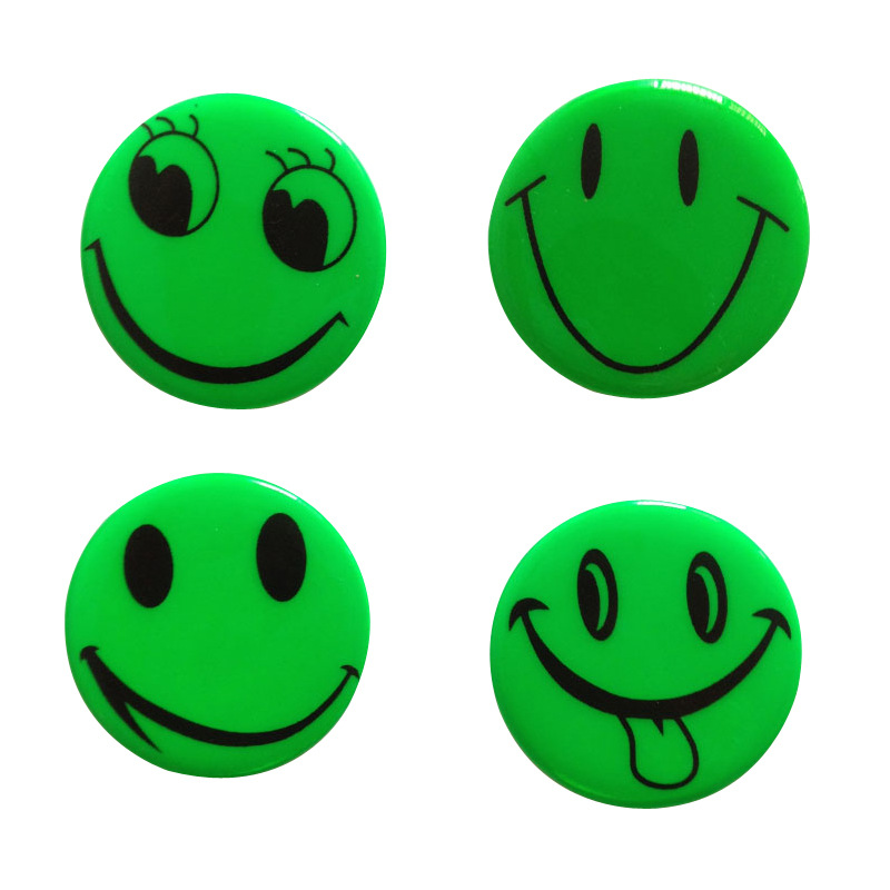  Wholesale Promotional Custom Logo Blank Smile Face Metal Pin Back Tin Button Badge Safe Pin