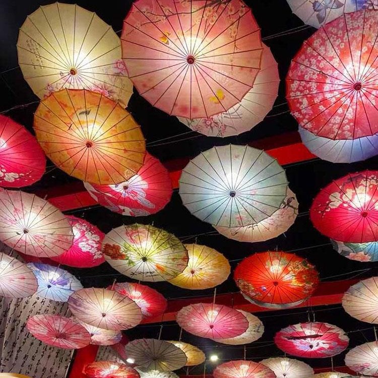 Handmade Decoration Promotional Customizable Blank Chinese Umbrella