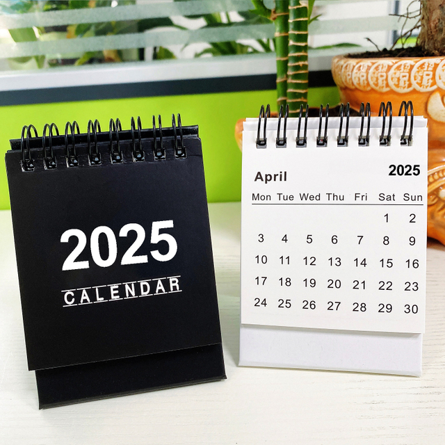 2025 Minimalist Family Office Promotional Gift Custom Mini Desk Calendar