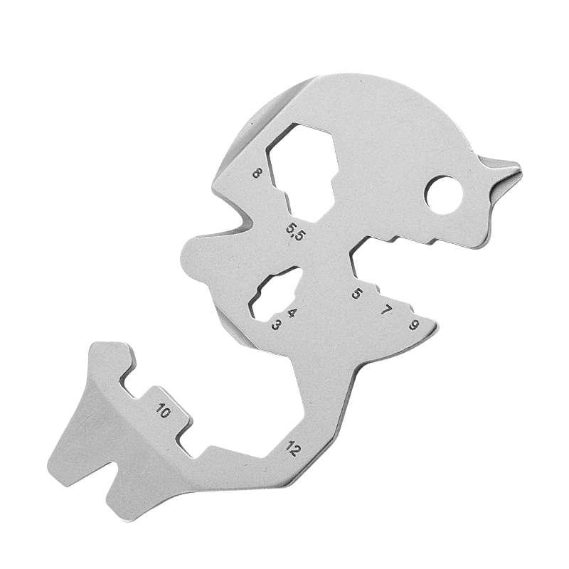Multifunctional Trendy Custom Metal Bottle Opener Promotional Keychains for Gifts