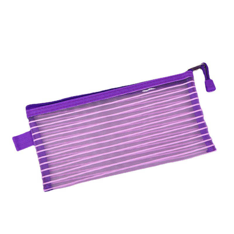 School Office Portable Stationery Folder File Mesh Pocket Bag