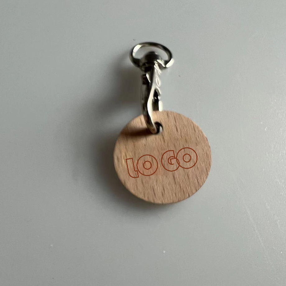 Wedding Valentine Corporate Gifts Promotional Custom Heart Wooden Keychain
