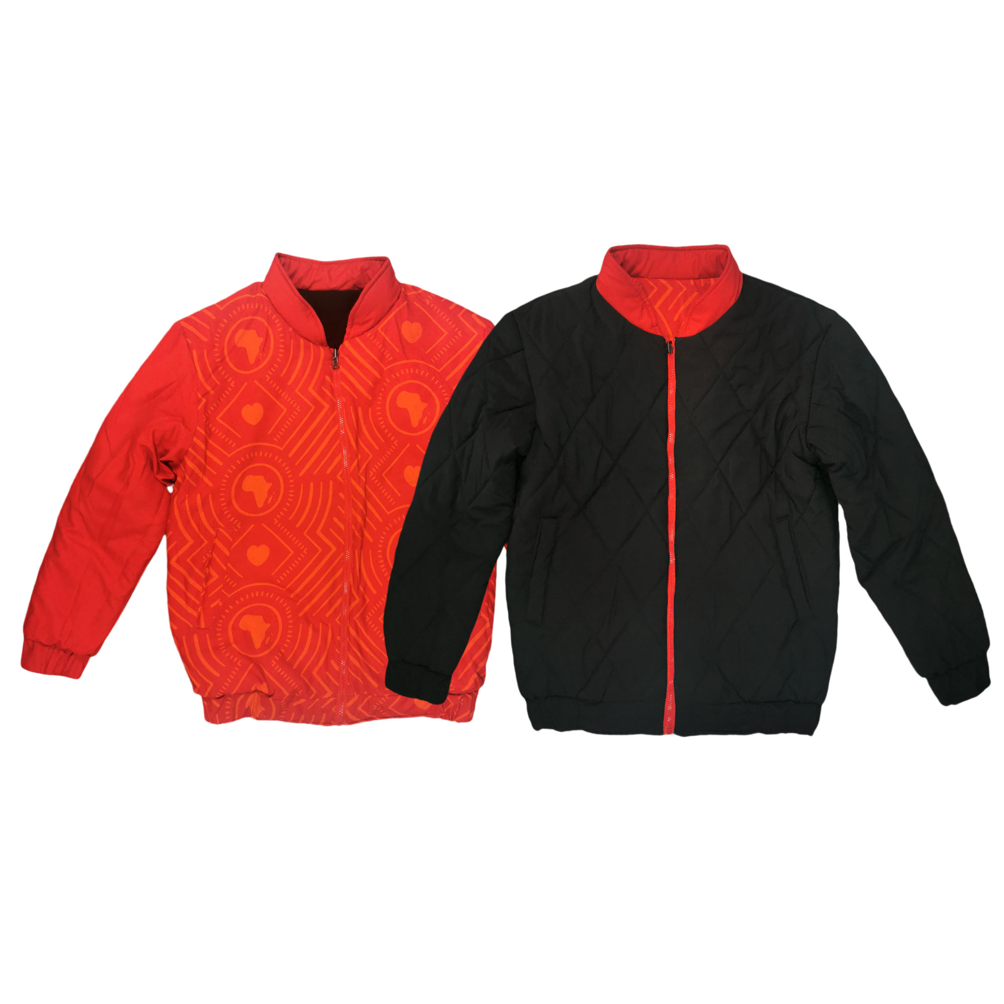 Custom Promotional Wearing Customized logo Keep Warm Reversible Jacket Quilted Coat