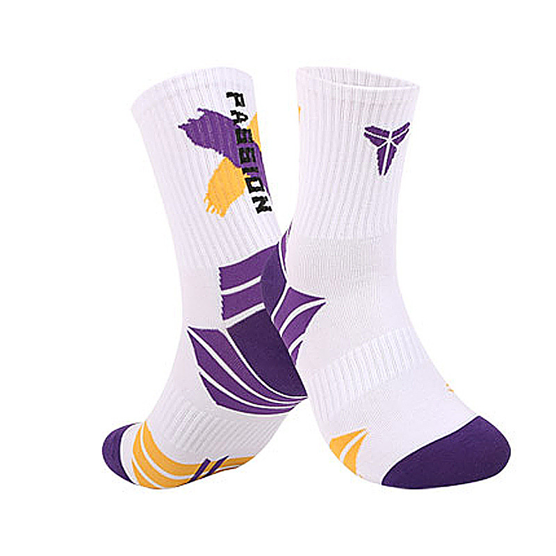 Youth Soccer Team Club Breathable Promotional Custom Printing Cotton Socks Anti-slip Crew Socks