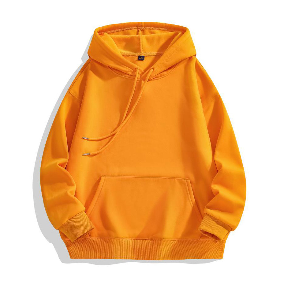 Thicken 450g Heavyweight Cotton Autumn and Winter Style Plus Fleece Drop Shoulder Loose Sweatshirt Pullover Hoodie