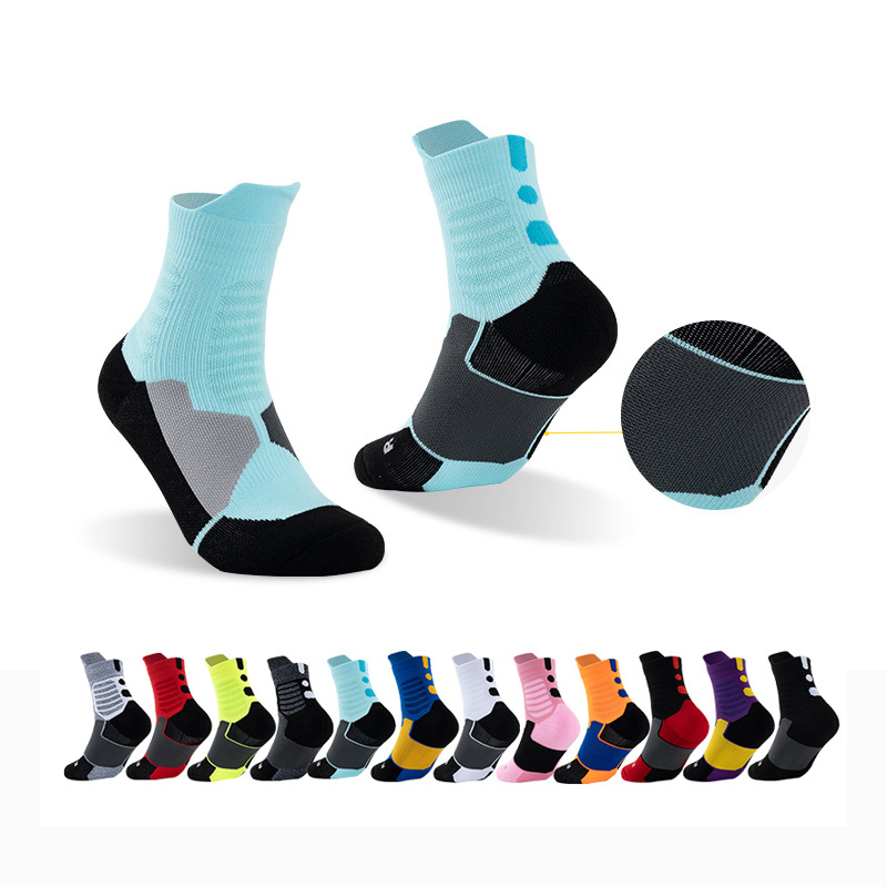 Professional Sport Breathable Promotional Custom Cotton Running Combat Socks Grip Socks