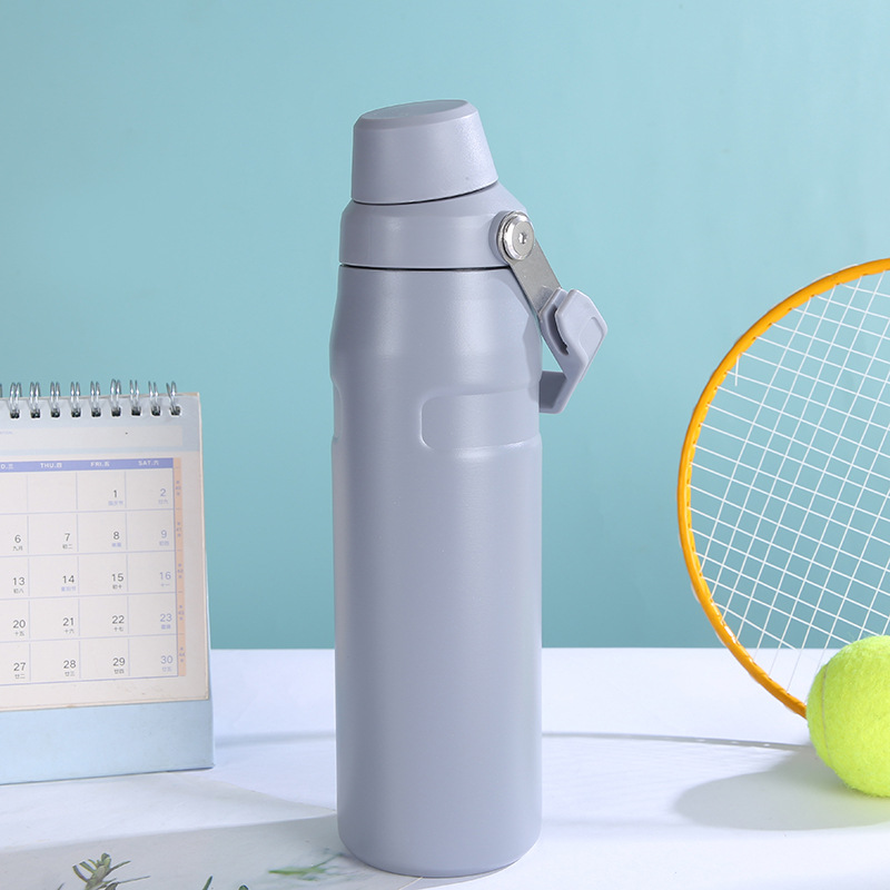 Custom New Cross-border Large Capacity 304 Stainless Steel Slanted-spout Car Portable Sports Insulated Bottle
