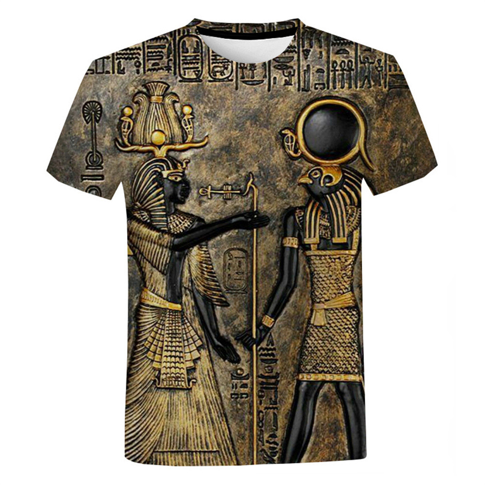 Casual Short Sleeve 3D Anime Print T-Shirt for Men Women Children Custom Support Pattern O-Neck Woven Fabric