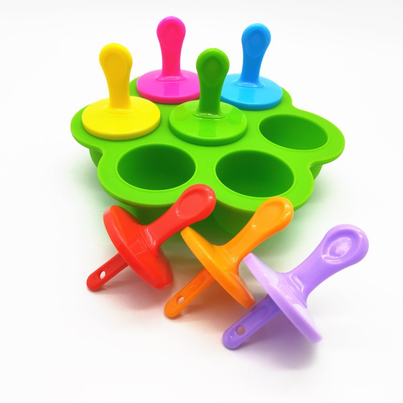 Cute Reusable DIY Household Colorful Promotional Custom Ice Cube Tray Mold for Kids