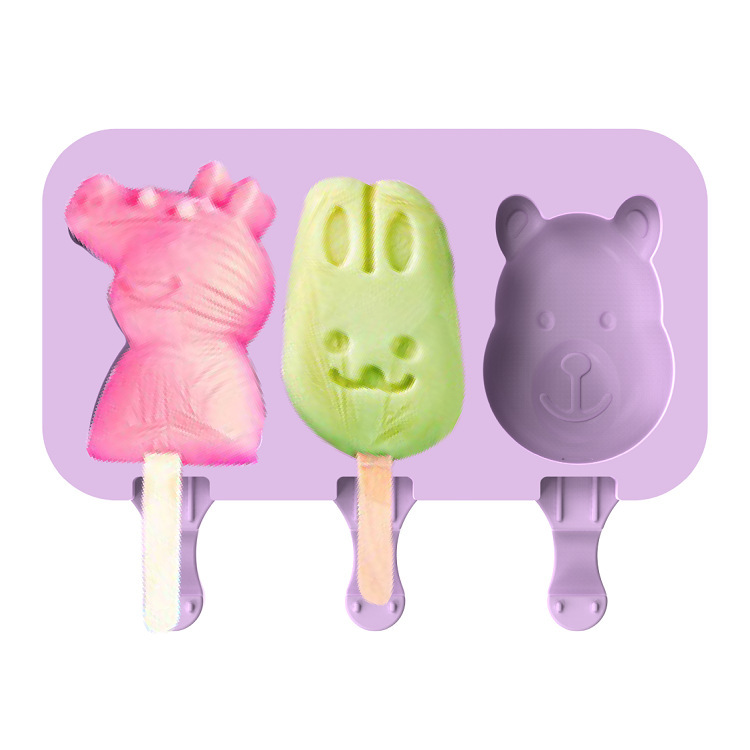 Cute Household Colorful Promotional Custom Ice Cream Mold for Baby
