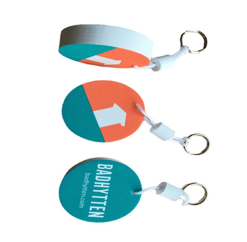 Custom Shape Promotional Heart EVA Plastic Keychains for Purse Bag