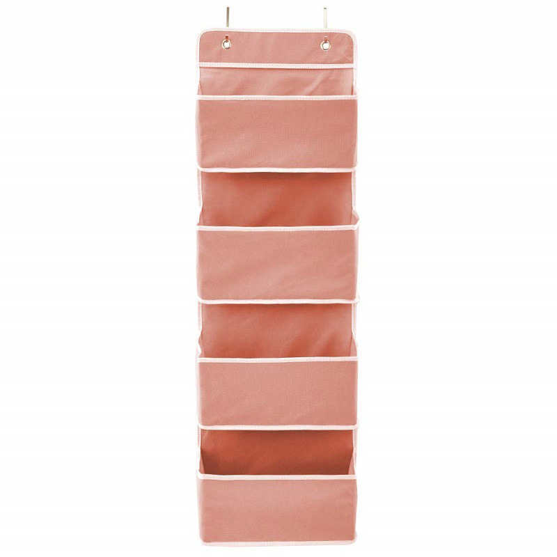 Folding Neatly Canvas Over the Door Hanging Makeup Cosmetic Organizer Toy Storage