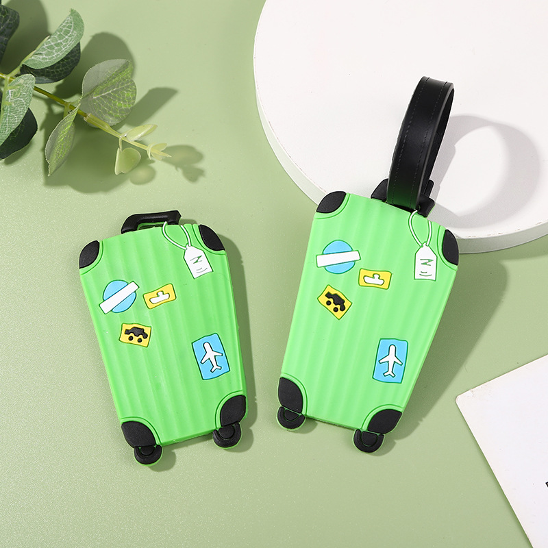 Novelty Personalized Design Decor PVC Custom LOGO Promotional Passport Luggage Tag Travel Label