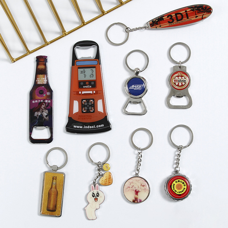 Easy to carry Removing Wine Stopper Promotional Custom Wine Opener Keychain